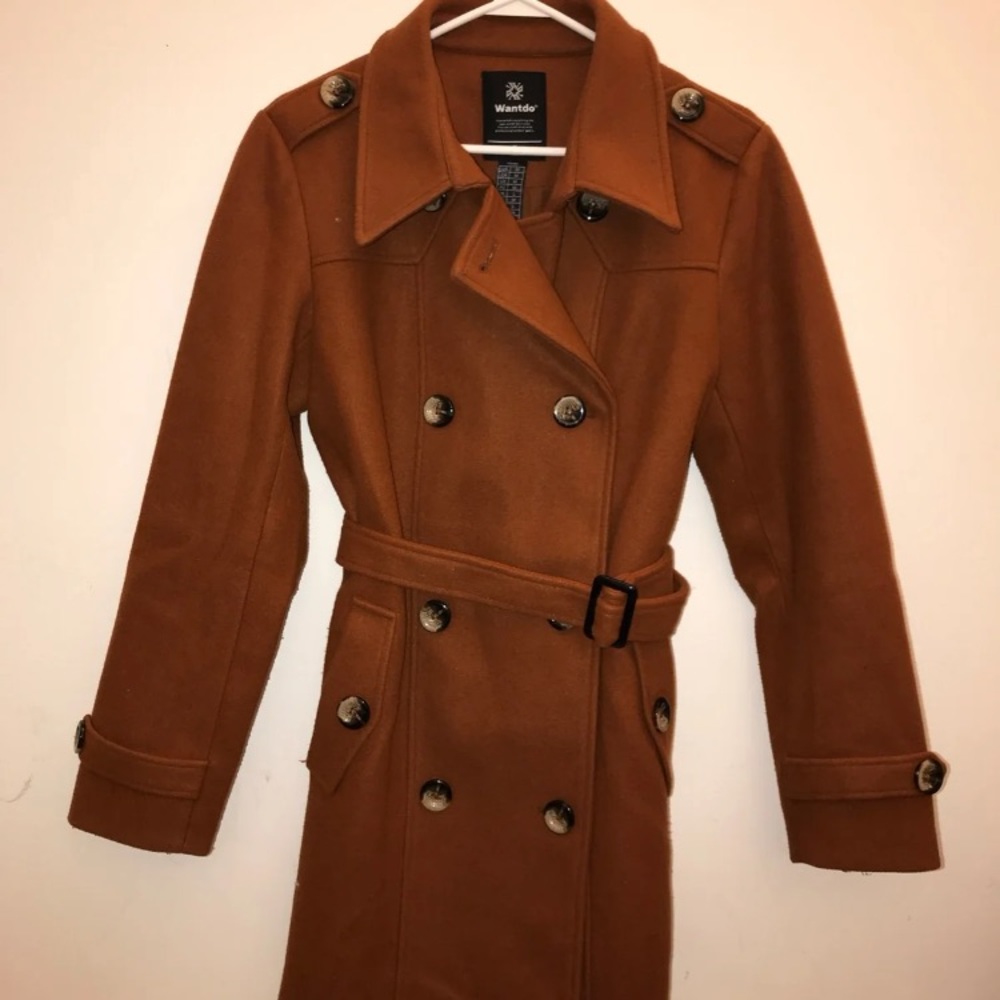 Women’s Wool Blend Trench Coat